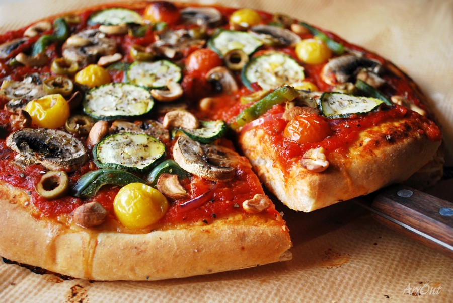 Рецепт вегетарианской пиццы