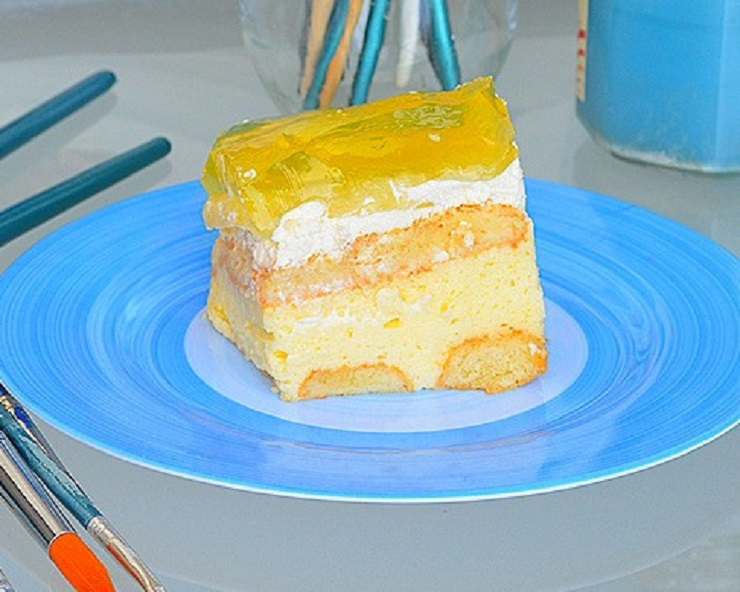 Торт ананас без выпечки рецепт с фото пошагово