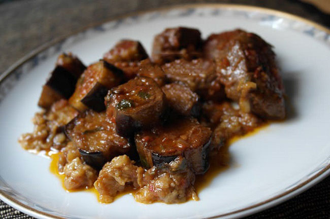 Баклажаны с говядиной - пошаговый рецепт с фото