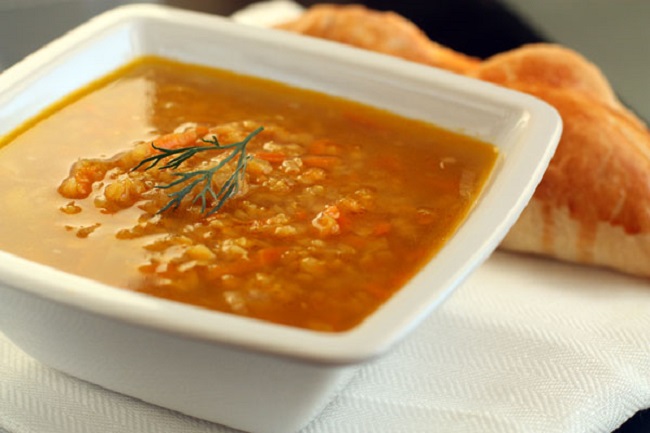 Чечевичный суп в мультиварке